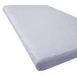 Cearșaf cu elastic hotelier bumbac Damasc Satinat dungă 1 cm 90×200