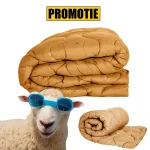 Pilota lână de oaie matlasata 200x220 cm 350 gr/mp Orange