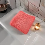 Prosop de Lux 50×90cm 100% Bumbac Pieptanat 650 g/mp-Coral