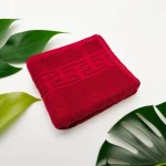 Prosop de Lux 50×90cm 100% Bumbac Pieptanat 650 g/mp-Rosu