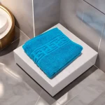 Prosop de Lux 50×90cm 100% Bumbac Pieptanat 650 g/mp-Turcoaz