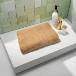 Prosop de Lux 70×130cm 100% Bumbac Pieptanat 650 g/mp-Cappuccino