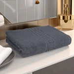 Prosop de Lux 70×130cm 100% Bumbac Pieptanat 650 g/mp-Gri