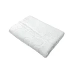 Prosop floral 50x90cm bumbac pakistanez 400 g/mp Alb Optic