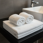 Prosop Greek Border din bumbac 100%, 40×60 cm, 500 g/mp – cu agățătoare