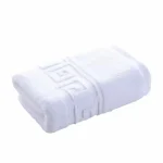 Prosop hotelier fir scurt 70x140cm bumbac pakistanez 480 g/mp greek border