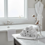 Prosop ieftin 30x30cm bumbac pakistanez 400 g/mp Alb Optic