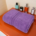 Prosop Pufos de Lux 70×130cm, 100% Bumbac Pieptanat, Zero Twist, 650 g/mp-Mov