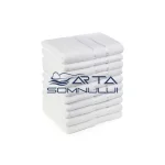 Set 12 Prosoape ieftine 50x90cm si 70x130cm bumbac pakistanez 400 g/mp Alb Optic