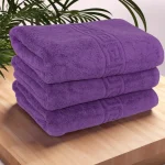 Set 3 Prosoape de Lux 70×130cm 100% Bumbac Pieptanat 650 g/mp-Mov