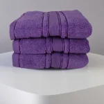 Set 3 Prosoape Pufoase de Lux 50×90cm, 100% Bumbac Pieptanat, Zero Twist, 600 g/mp-Mov
