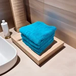 Set 4 Prosoape de Lux 50×90cm 100% Bumbac Pieptanat 650 g/mp-Turcoaz