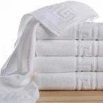 Prosop hotelier 50x90cm bumbac pakistanez 500 g/mp greek border - imagine 3