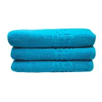 Set 3 Prosoape 70×130 cm Bumbac 500 gr/mp Greek Border Turcoaz - imagine 2