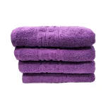 Set 4 Prosoape 50x90 cm Bumbac 500 gr/mp Greek Border Purple - imagine 2