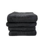 Set 4 Prosoape 50×90cm 500 gr/mp 100% Bumbac Greek Border Negru - imagine 2