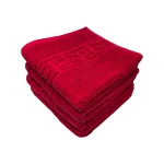 Set 4 Prosoape 50x90 cm Bumbac 500 gr/mp Greek Border Red