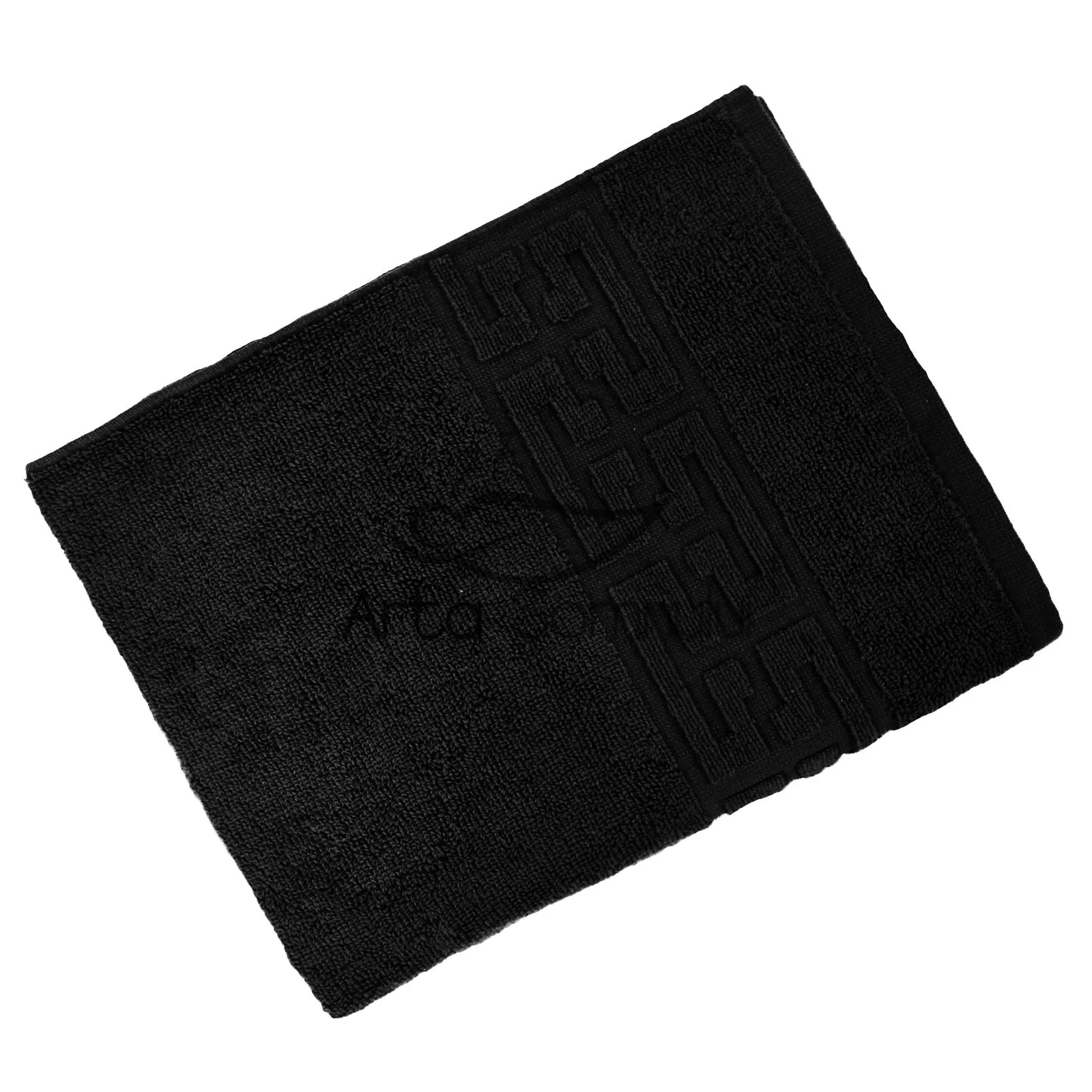 5011-black.webp Prosop Bumbac 30×50cm Greek Border Negru 500 gr/mp - imagine 1