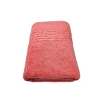 Prosop 70×130 cm Bumbac 500 gr/mp Greek Border Coral - imagine 3