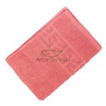 Prosop Bumbac 30×50cm Greek Border Coral 500 gr/mp