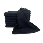 Set 10 Prosoape Bumbac Pieptanat, 30×50cm, 500gr/mp, Greek Border - Negru - imagine 2