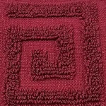 Set 3 Prosoape Bumbac 70×130cm 550 gr/mp Greek Border Burgundy - imagine 3