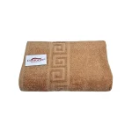 Prosop Bumbac 70×130cm 550 gr/mp Greek Border Cappuccino - imagine 3
