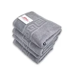 Set 4 Prosoape Bumbac 50×90cm 550 gr/mp Greek Border Grey