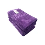 Set 3 Prosoape Bumbac 70×130cm 550 gr/mp Greek Border Purple