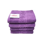 Set 4 Prosoape Bumbac 50×90cm 550 gr/mp Greek Border Purple - imagine 2