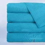 Prosop Plaja Bumbac 500g PRG513 Turcoaz 80x160 cm - imagine 2