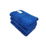 Set 3 Prosoape Bumbac 70×130cm 550 gr/mp Greek Border Royal Blue - imagine 2