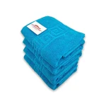 Set 4 Prosoape Bumbac 50×90cm 550 gr/mp Greek Border Turcoaz